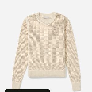 Everlane Mesh Soft Cotton Crew sweater